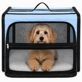 Pet Life ® 'Capacious' Dual-Sided Expandable Collapsible Pet Carrier