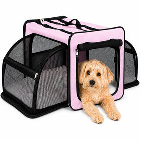 Pet Life ® 'Capacious' Dual-Sided Expandable Collapsible Pet Carrier