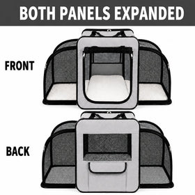 Pet Life ® 'Capacious' Dual-Sided Expandable Collapsible Pet Carrier