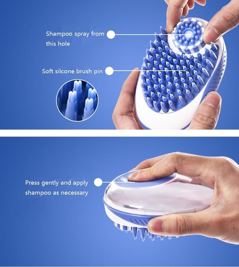 Shampoo Dispensing Massage and Bathing Brush