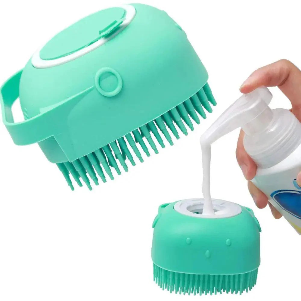 Pet Silicone Shampoo Bath Brush
