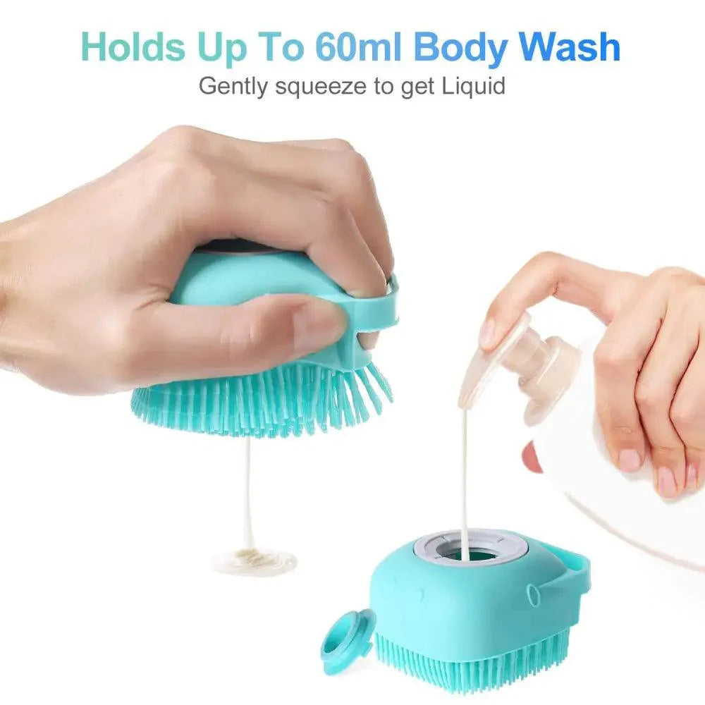 Pet Silicone Shampoo Bath Brush