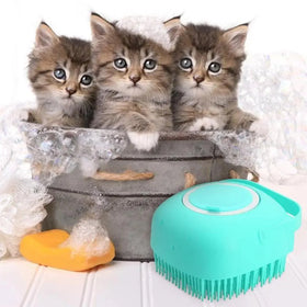 Pet Silicone Shampoo Bath Brush