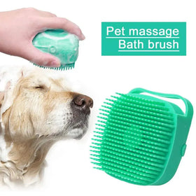 Pet Silicone Shampoo Bath Brush