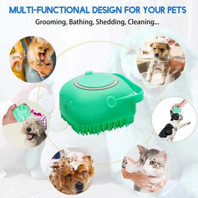Pet Silicone Shampoo Bath Brush