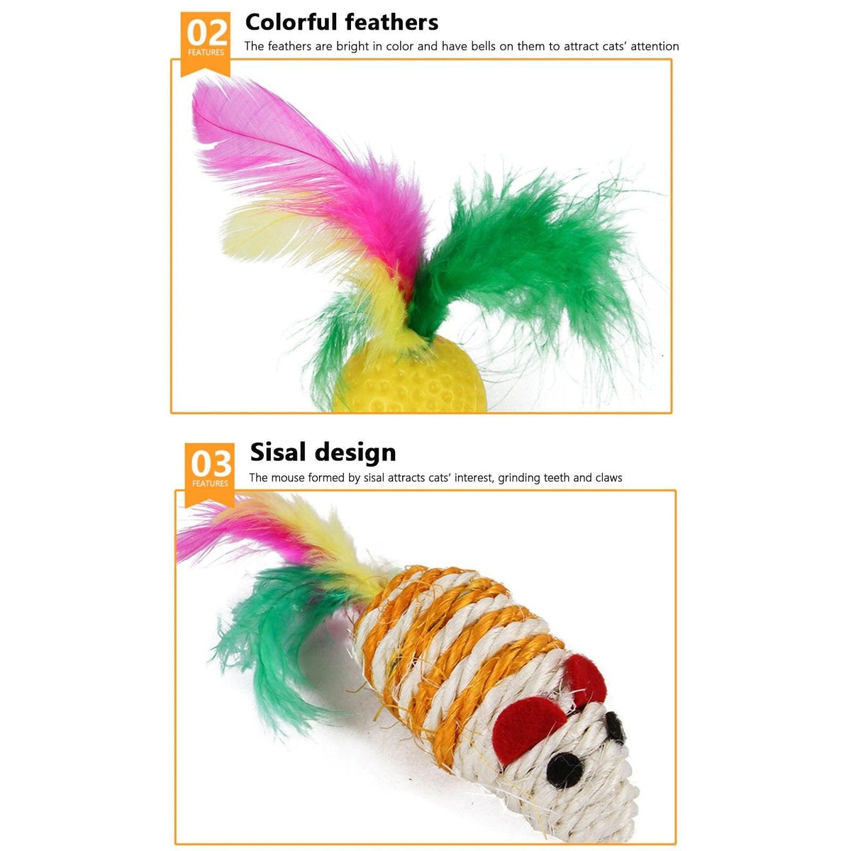 Interactive Pet Toys Assortments for Cats