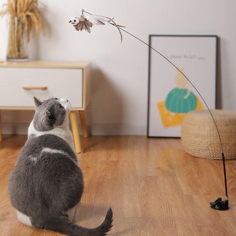 Feather Bird with Bell Toy