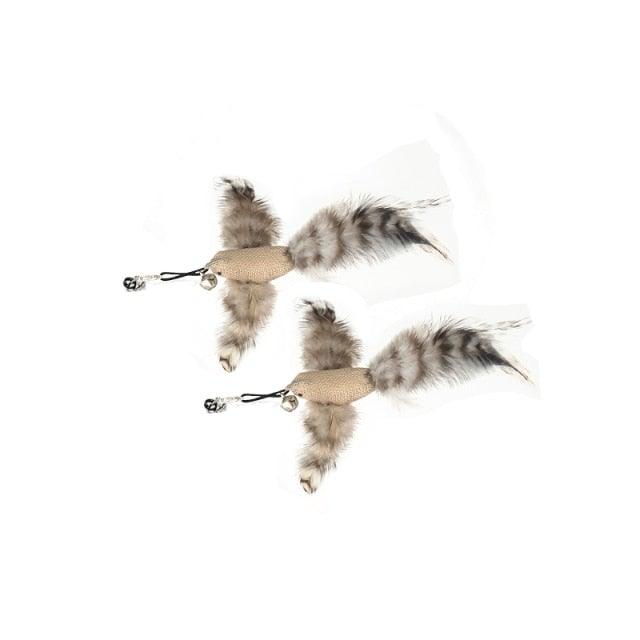 Feather Bird with Bell Toy