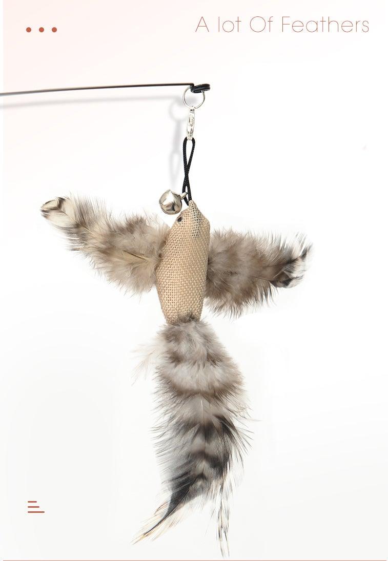 Feather Bird with Bell Toy
