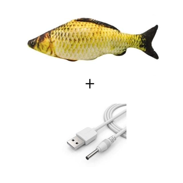 Electric Cat Toy 3D Fish USB Charging