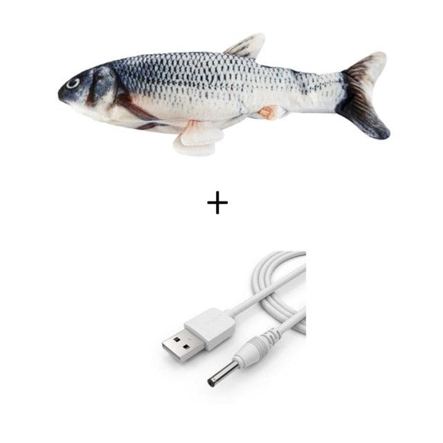 Electric Cat Toy 3D Fish USB Charging
