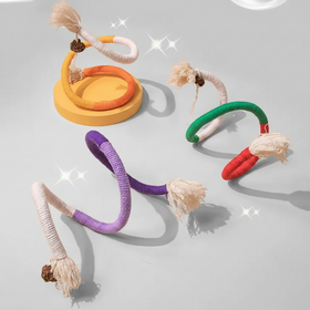 Bead Braided Rope Cat Toy